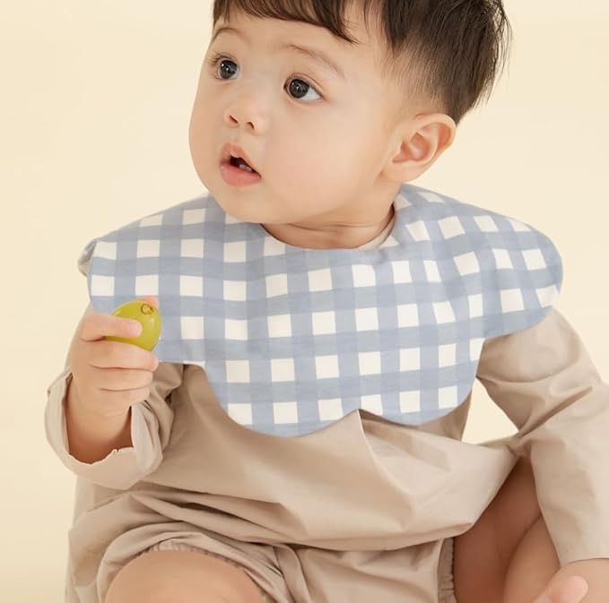 Konny Baby Bibs 3/5/7-Pack Set, 360 ° Rotate, Soft and Absorbent Bandana Drooling for Boys Girls baby Essentials