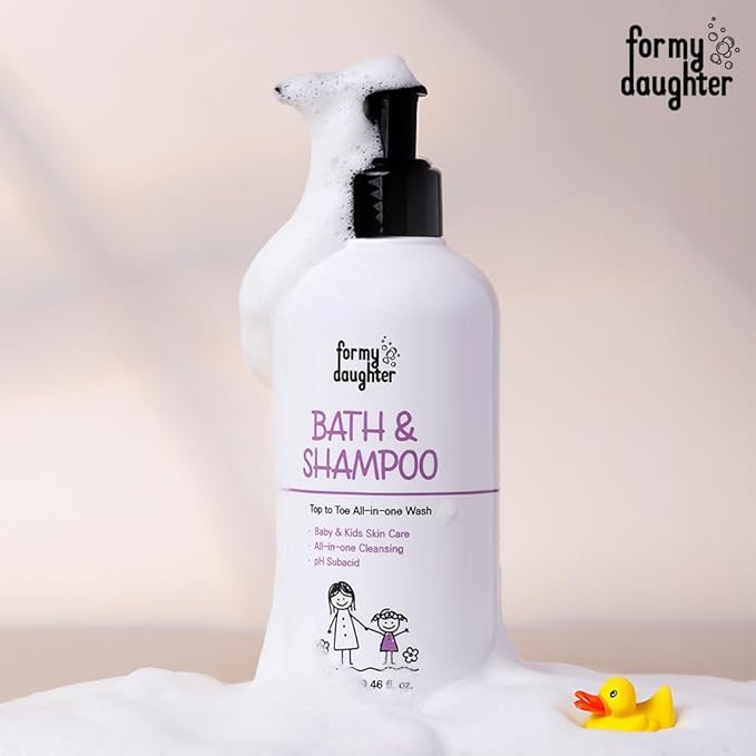 for my daughter 2-in-1 Baby Bath Wash & Hair Shampoo– Gentle 2-in-1 Cleanser Safe, Natural, and Effective Care for Delicate Baby Skin & Hair (280ml / 9.46oz)