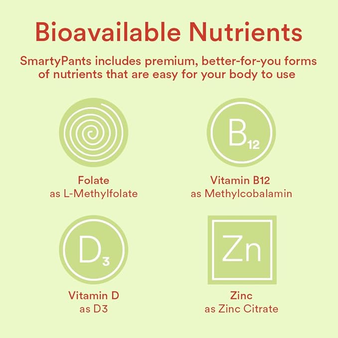 SmartyPants Kids Multivitamin Gummies and Fiber Supplement: Vitamin D3, C, Vitamin B12, B6, A, Zinc, Biotin, Inositol, Fiber Gummies, Three Fruit Flavors, 120 Count (30 Day Supply)