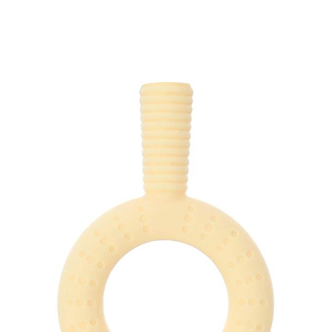 Nuby Hollow Tube Silicone Teething Toy - (2-Pack) Baby Teething Sticks - 3+ Months - Yellow and Green