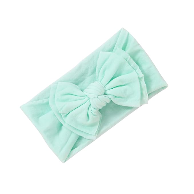 Mookiraer Baby Girls Headbands with Bows Handmade Hair Accessories Stretchy Hairbands for Newborn Infant Toddler Baby Essentials (Double Bows 12pcs)