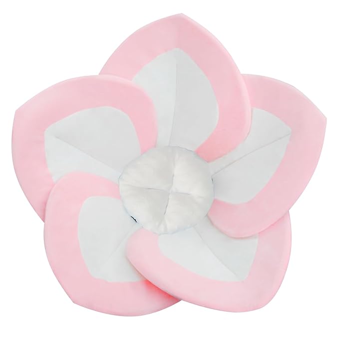 Baby Bath - Flower Baby Bath Pad Infant Bathtub Mat for Bathtub Tub Sink(White Pink)