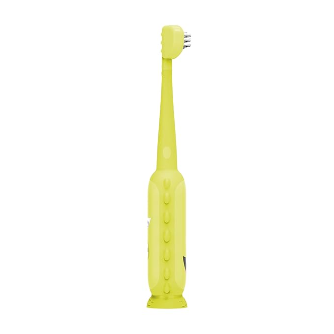 Dr. Brown's ToothScrubber Toddler Toothbrush, Triple-Sided Training Toothbrush with Suction Cup Base, Green Monster, Baby Oral Care, Ages 1-4 Years