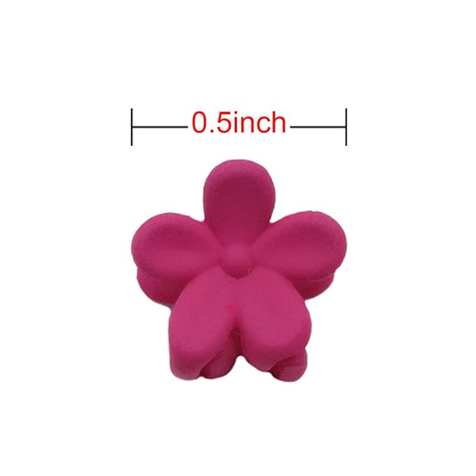 Elesa Miracle 60pcs Baby Girl Mini Hair Claw Clips Flower Hair Bangs Pin Baby Girl Hair Accessories Clips