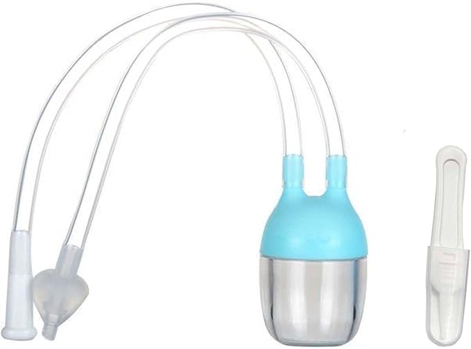Baby Nasal Cannula with Nose Clip - Anti-Reflux Blue Oxygen Tube for Newborns, Infant Oxygen Therapy & Respiratory Care