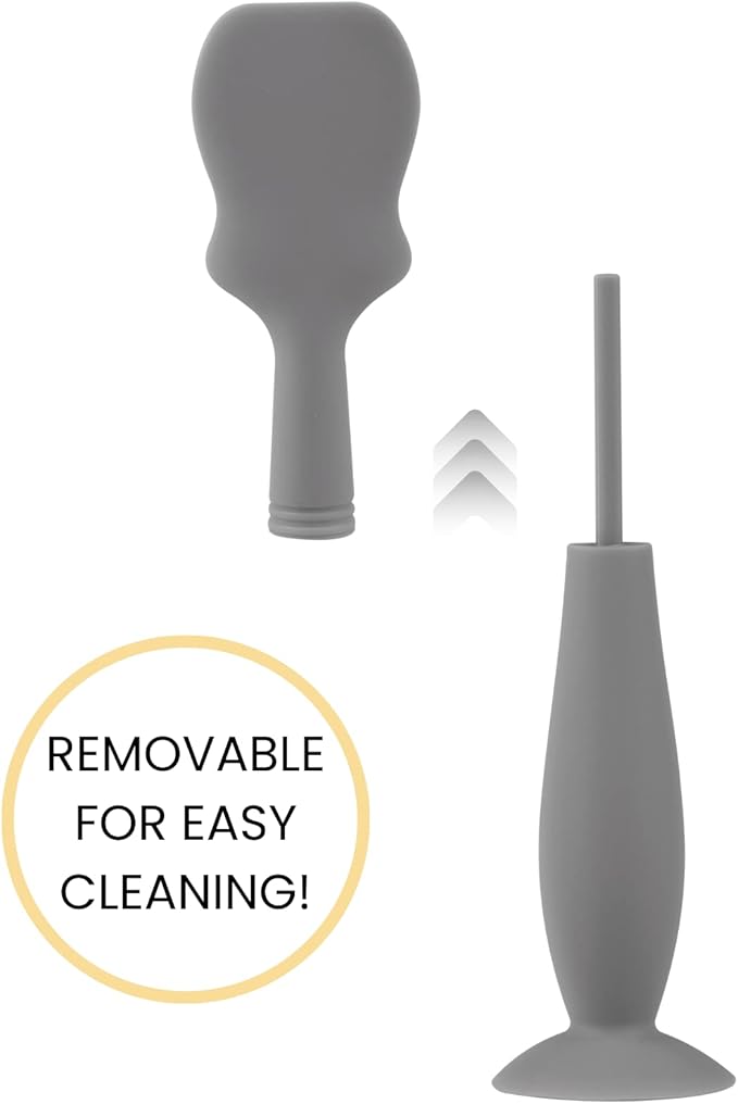 2 Pack Baby Diaper Cream Brush, Diaper Cream Spatula Applicator Silicone Baby Butt Paste Spatula for Babies, Newborn (Gray, Blue)