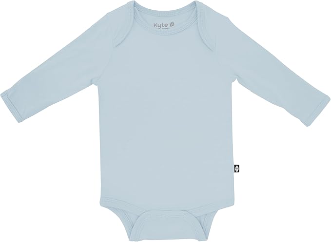 KYTE BABY Soft Bamboo from Rayon Long Sleeve Unisex Bodysuit, 0-24 Months