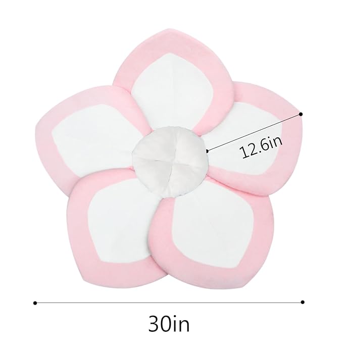 Baby Bath - Flower Baby Bath Pad Infant Bathtub Mat for Bathtub Tub Sink(White Pink)