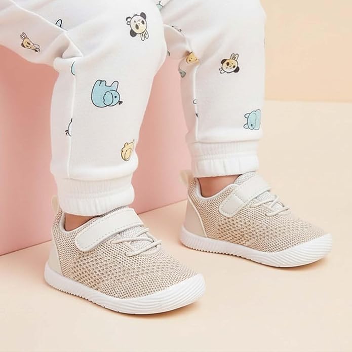 MORENDL Toddler Sneakers Baby Boys & Girls Barefoot Shoes Lightweight Breathable Walking Running Tennis Athletic Sport Shoes