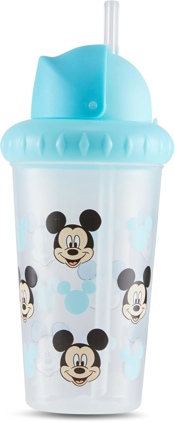 Disney Toddler Sippy Cups for Boys and Girls | 10 Ounce Sippy Cup Pack of Two with Straw and Lid | Durable Leak Proof Travel Water Bottle for Toddlers