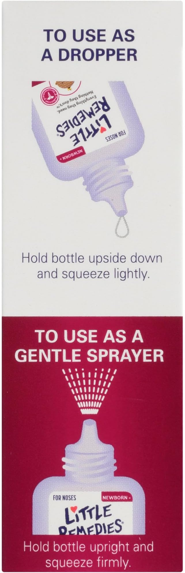 Little Remedies Saline Spray and Drops, Safe for Newborns, 0.5 fl oz