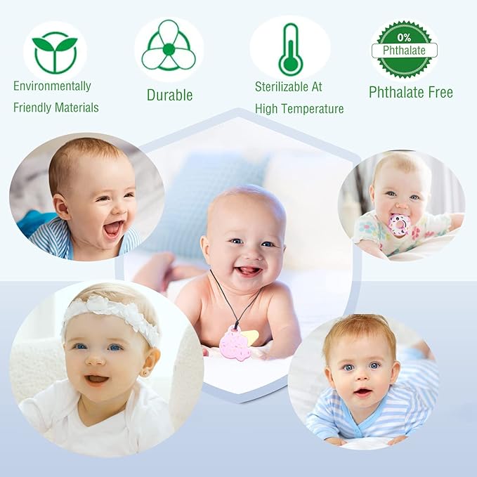 Chew Necklaces for Sensory Kids 5 PCS Chewy Necklaces That Like Biting or Have Autism-Perfectly Textured Chewelry Kid Girl Teether Chewing Toys-Chewy Children Chew Toys for Aggressive Chewers Kids