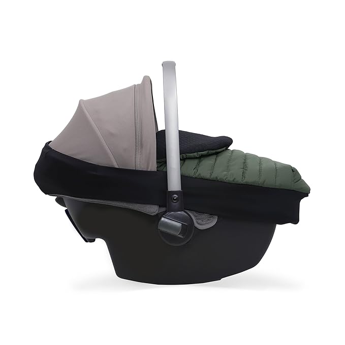 Little Unicorn Winter Car Seat Cover | Premium Insulated Fabric | Universal Fit & Easy to Install | Travel Bag Included (Dark Green)