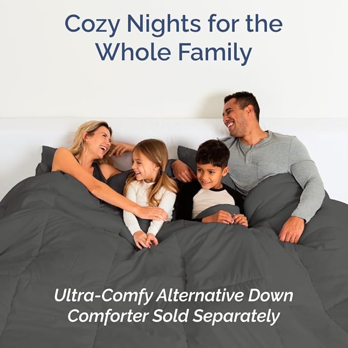 Full XL Size 4 Piece Sheet Set - Comfy Breathable & Cooling Bed Sheets Set - Hotel Luxury Bedding for Women, Men, Kids, Teens, Boys & Girls - Deep Pockets, Soft & Wrinkle Free - Oeko-Tex - Charcoal