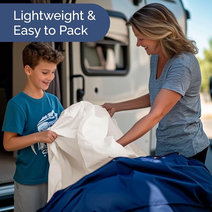 RV Short Queen Sheet Set 60 X 75 - 4 Piece RV Short Queen Bed Sheets - Soft, Breathable & Cooling - Designed for Bunks, Trailers and Campers - Fits 8” to 12" Mattress - Hotel Luxury Bedding - Mauve