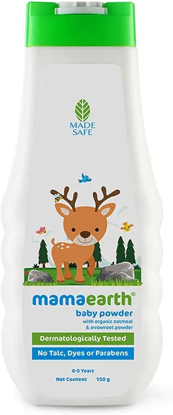 Mamaearth Baby Powder with Organic Oatmeal & Arrowroot 5.29 Oz (150g)