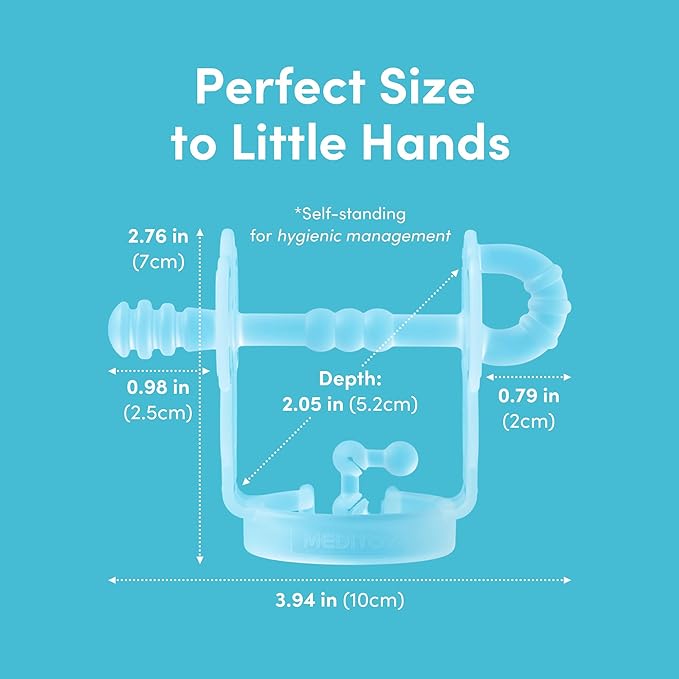Premium Baby Hand Teether – Soft & Hygienic Soothing Aid for Teething Discomfort in Babies 3-12 Months, BPA-Free LSR Silicone, Adjustable Wristband, Easy to Clean, Made in Korea