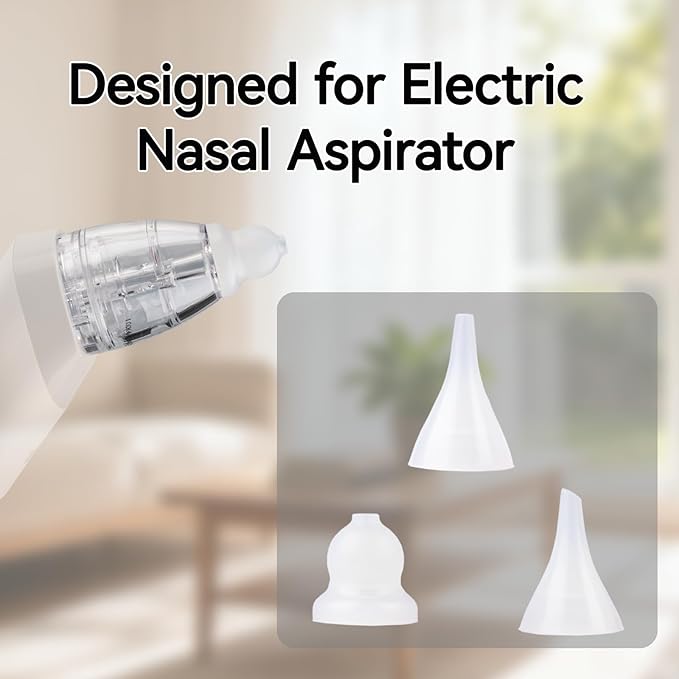TERPINK Nasal Aspirator Replacement Parts Compatible with GROWNSY, Watolt, LittleTora, HEYVALUE, Cocobela, HailiCare, KIDIRA, TEQIN, X-Bosak Electric Nose Sucker, Suction Chamber & 6pcs Silicone Tips