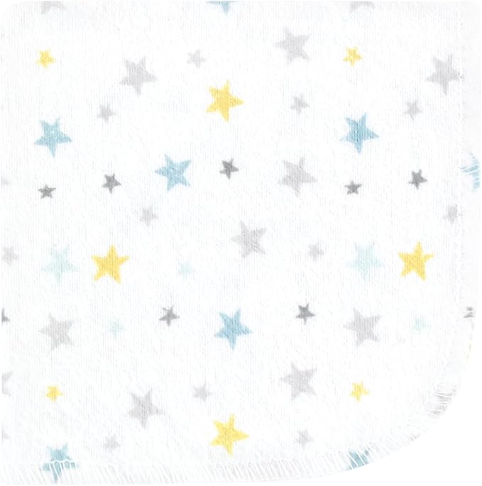 Hudson Baby Unisex Baby Flannel Washcloths, Boy New Elephant 12Pk, One Size