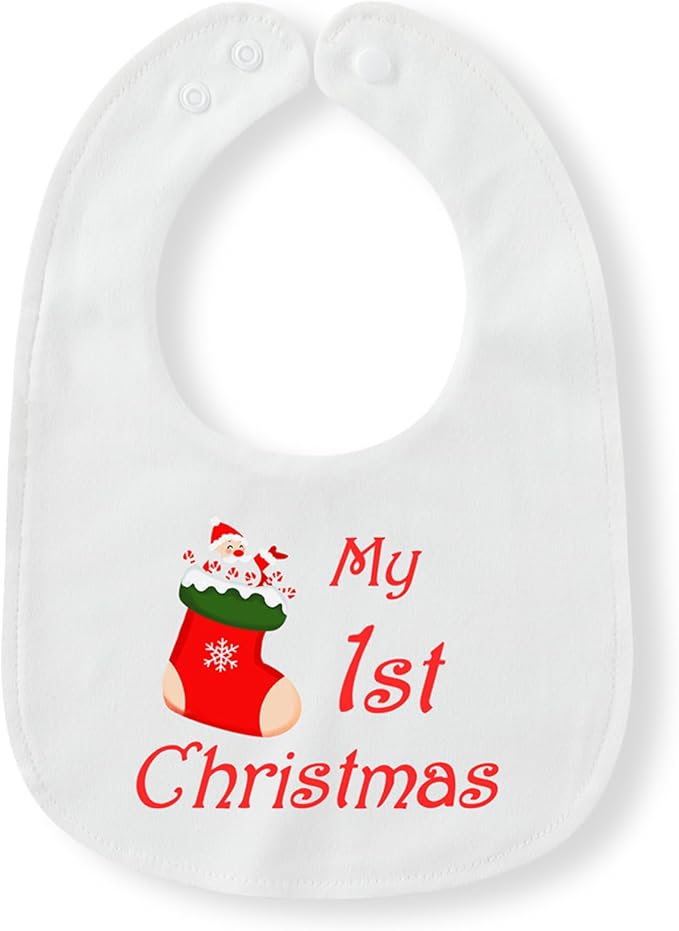 Cute Unisex-Baby Bib, Cotton Adjustable Waterproof Drooler, Birthday Gifts for Girls Boys Aged 0-3 Years Old