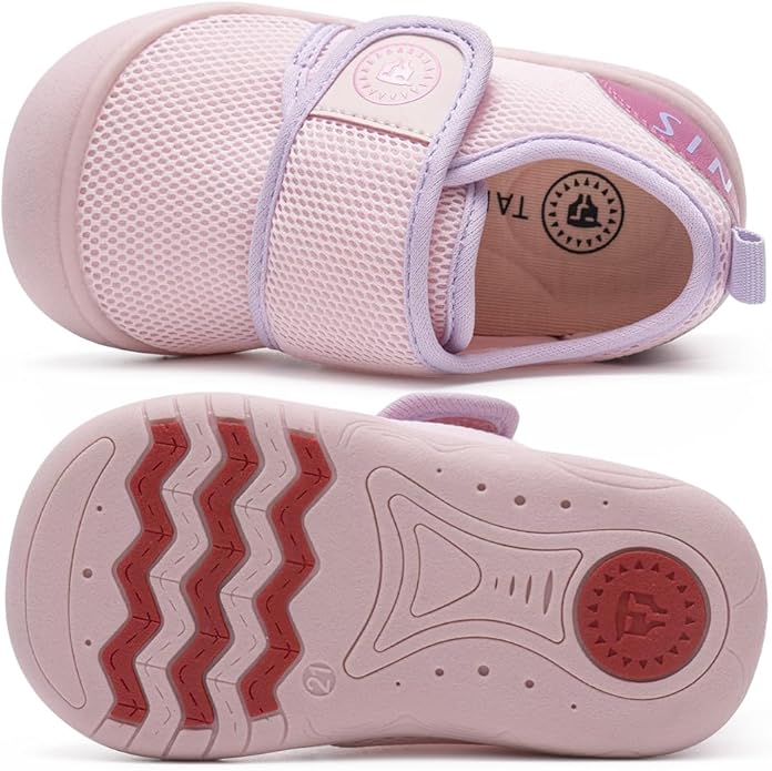 Toddler Shoes Boys Girls Non-Slip Infant Sneaker Rubber Sole Baby Crib First Walker Shoes