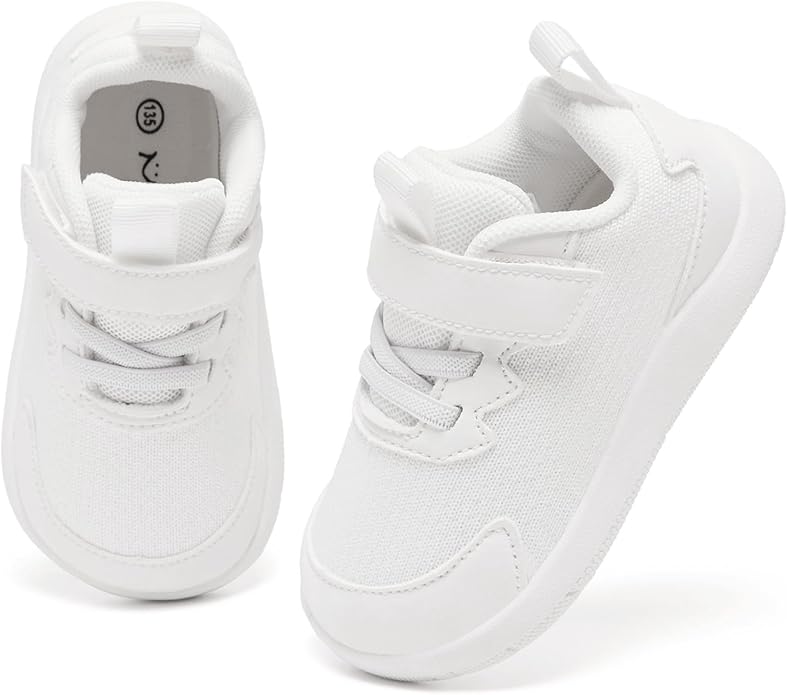 MORENDL Wide Toddler Shoes Baby Walking Shoes Boys & Girls Barefoot Sneakers Zero Drop Comfort Tennis Running Outdoor Activities