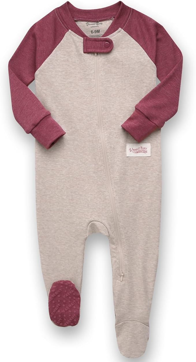 VAENAIT BABY Infant Toddler Boys Girls Modal Cotton Footed Pajamas One-Piece Romper Sleep and Play 0M-2T