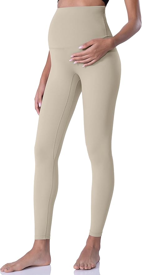 POSHDIVAH Women's Maternity Leggings Over The Belly Pregnancy Yoga Pants Active Wear Workout Leggings