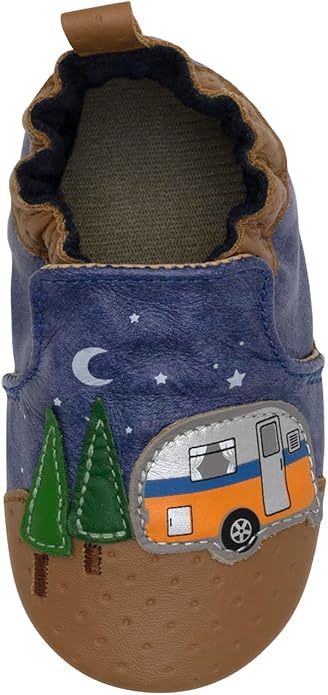 Robeez Baby Boys and Unisex Soft Soles Slip-Resistant Crib Shoes Slippers Moccasins for Infant and Toddler, 0-24 Months