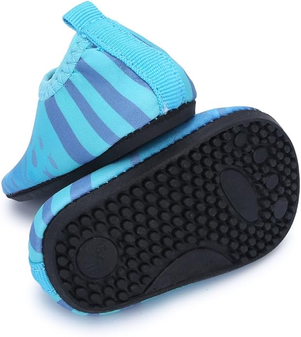 JIASUQI Baby Boys and Girls Barefoot Swim Water Skin Shoes Aqua Socks for Beach Swim Pool
