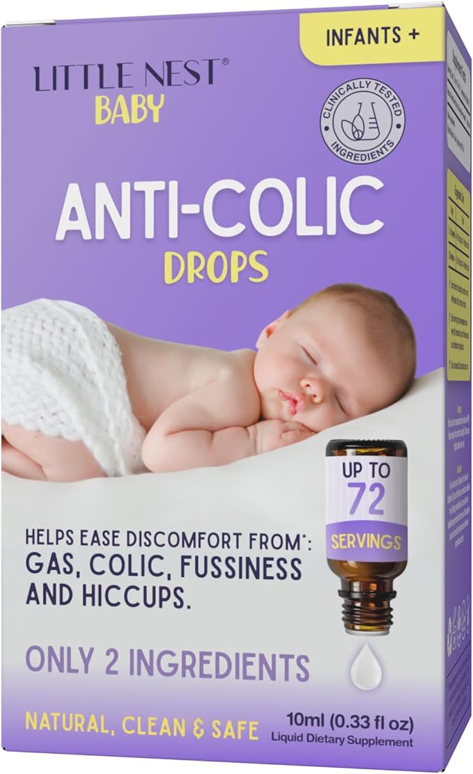 Anti-Colic Drops | 100% Natural Clean & Safe, Up to 72 doses of Infant Colic Relief for Newborns and Babies
