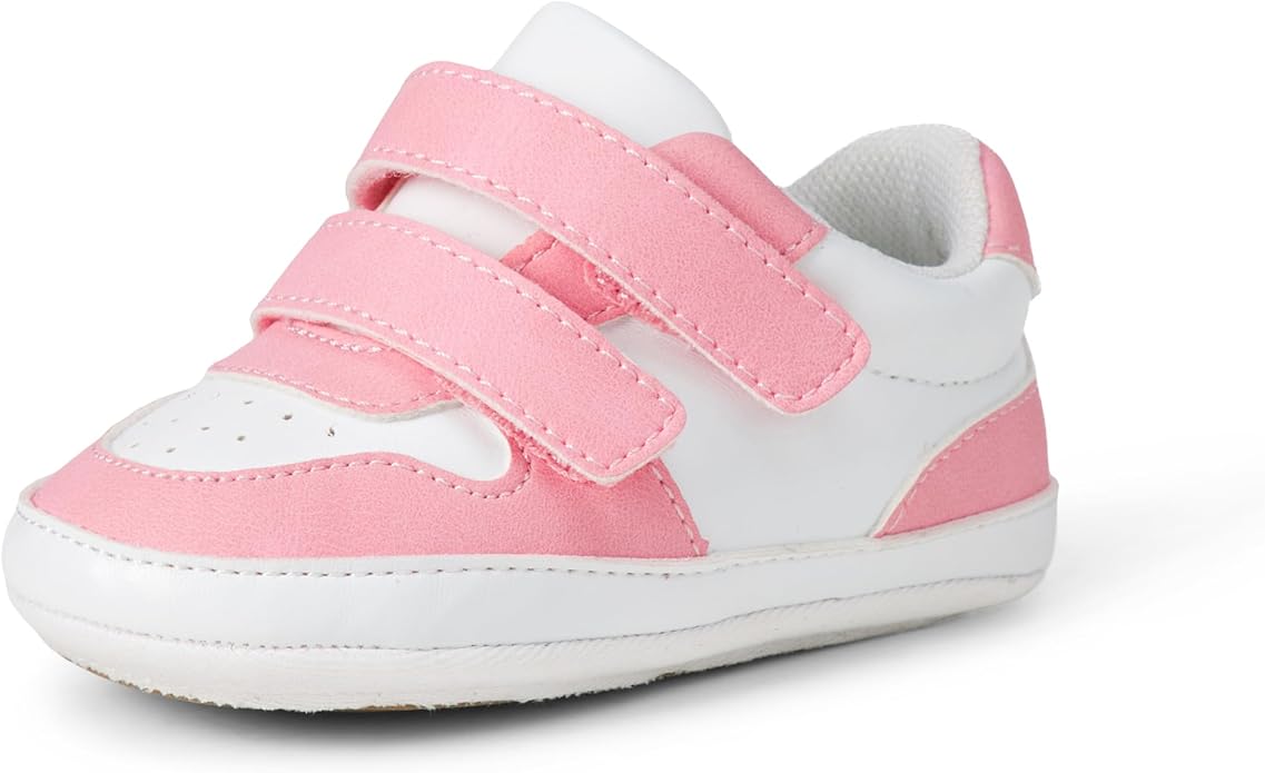 Amazon Essentials Unisex Babies' Hook & Loop Court Sneakers