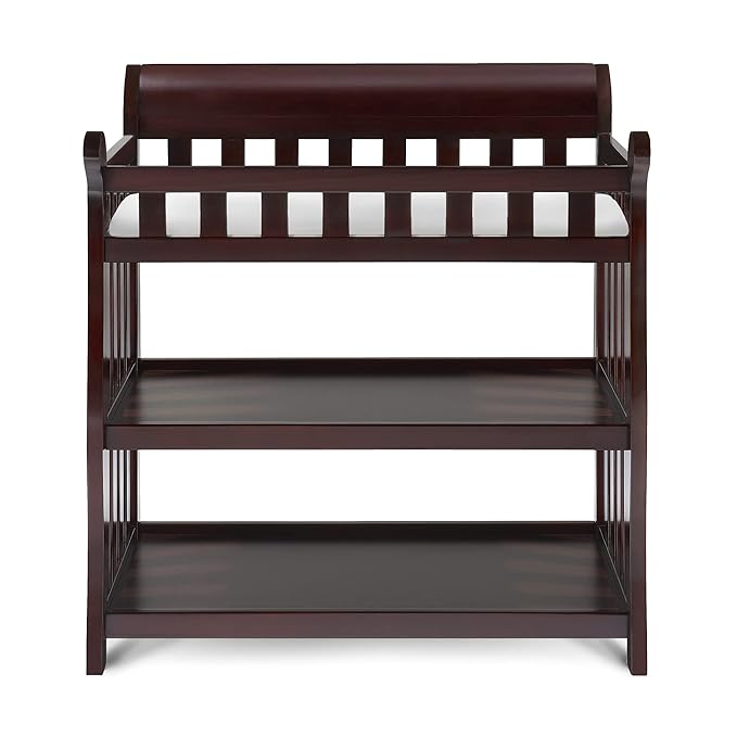 Delta Children Eclipse Changing Table with Changing Pad, Espresso Cherry
