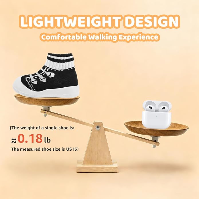 STQ Baby Socks Shoes Toddler Wide Toe Box Non-Slip Slippers Infant Walking Shoe Soft Baby Boys Girls Lightweight Sneakers