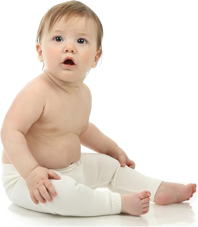 Silky Toes Baby Leggings, Toddler Seamless Panty Soft Cotton Knit Pants for Girls and Boys