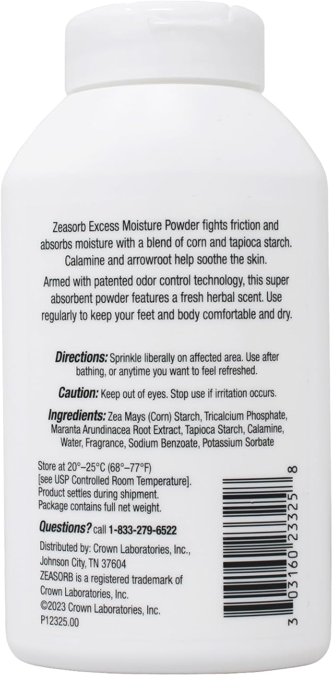 Zeasorb Super Absorbent Powder 2.50oz (Pack of 5)