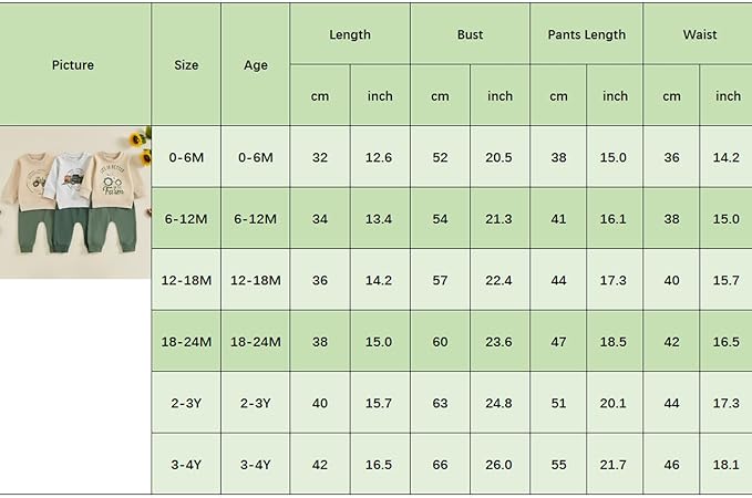 Toddler Baby Boy Fall Winter Outfits Tractor Print Long Sleeve Sweatshirt Pants Set Kids Sweatsuit Clothes