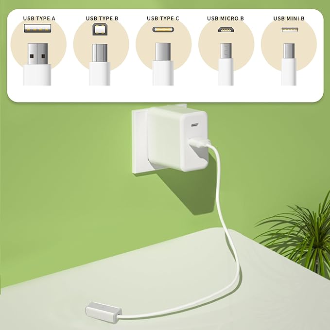 USB Charger Protector for Baby Proofing, Cord Cover Baby Proof, Electrical Safety Baby Products, Prevent Babies from Biting Charging Cable Ends（8Pcs）