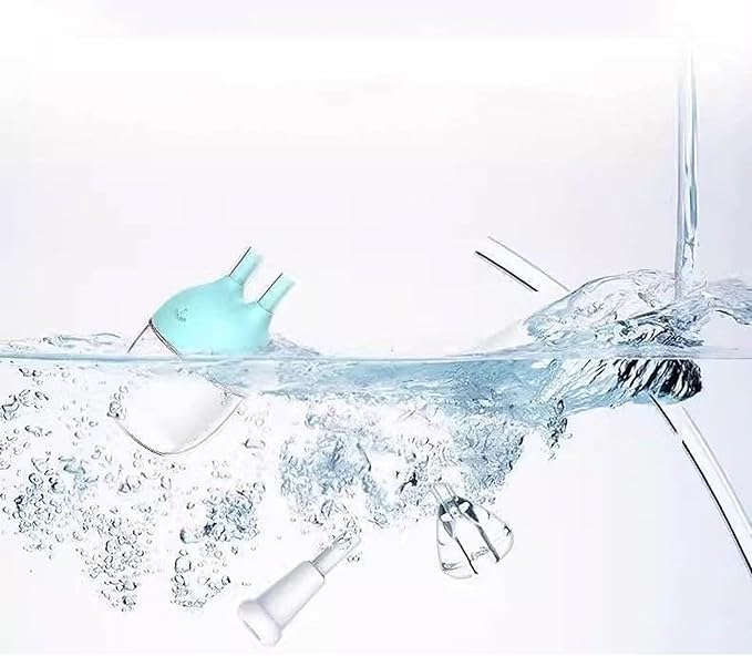 Baby Nasal Cannula with Nose Clip - Anti-Reflux Blue Oxygen Tube for Newborns, Infant Oxygen Therapy & Respiratory Care