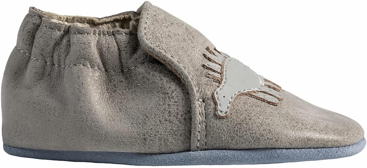 Robeez Baby Boys and Unisex Soft Soles Slip-Resistant Crib Shoes Slippers Moccasins for Infant and Toddler, 0-24 Months