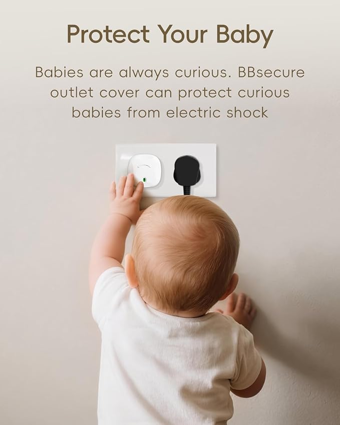 Outlet Covers Baby Proofing - 40 Pack Plug Covers Baby Proofing with Unique Rotating Design, Plug Covers to Prevent Electrical Shock, for US 3-Prong, Home, Office, School, White
