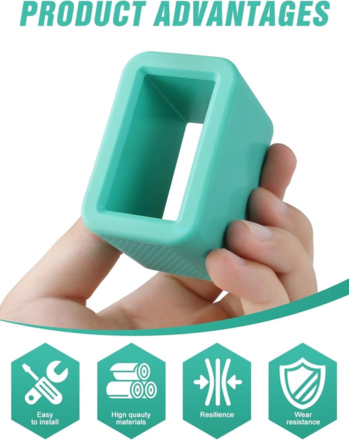 2 PCS Seat Belt Buckle Holder, Silicone Seatbelt Buckle Booster to Makes Receptacle Stand Upright for Easy Access (Mint Green)