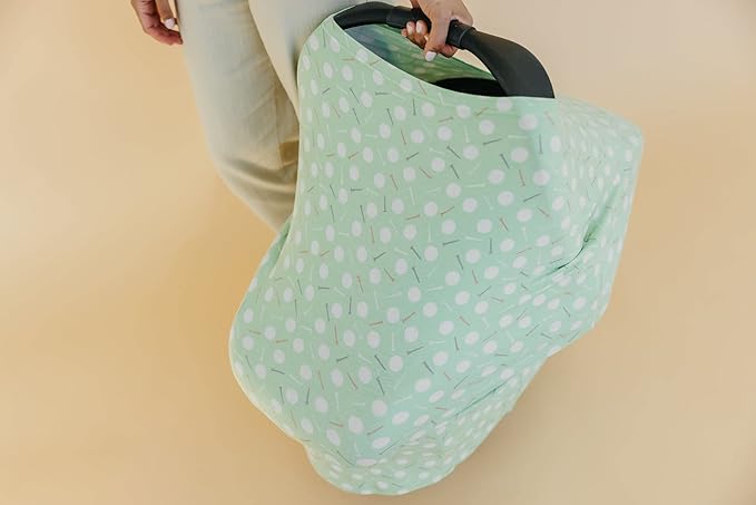 Copper Pearl Multi-Use Cover: Car Seat Covers, Nursing Cover, and Stroller Cover for Sun - Stretchy Fabric, All-Season Use, Stylish Designs, Easy Access for Moms - Bogey