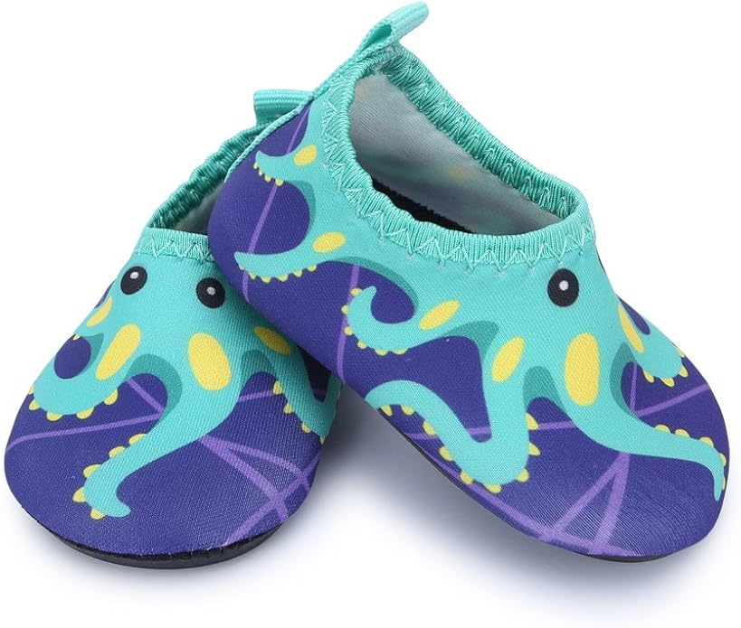 JIASUQI Baby Boys and Girls Barefoot Swim Water Skin Shoes Aqua Socks for Beach Swim Pool