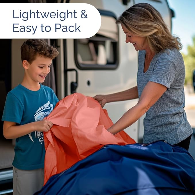 RV Short Queen Sheet Set 60 X 75 - 4 Piece RV Short Queen Bed Sheets - Soft, Breathable & Cooling - Designed for Bunks, Trailers and Campers - Fits 8” to 12" Mattress - Hotel Luxury Bedding - Coral