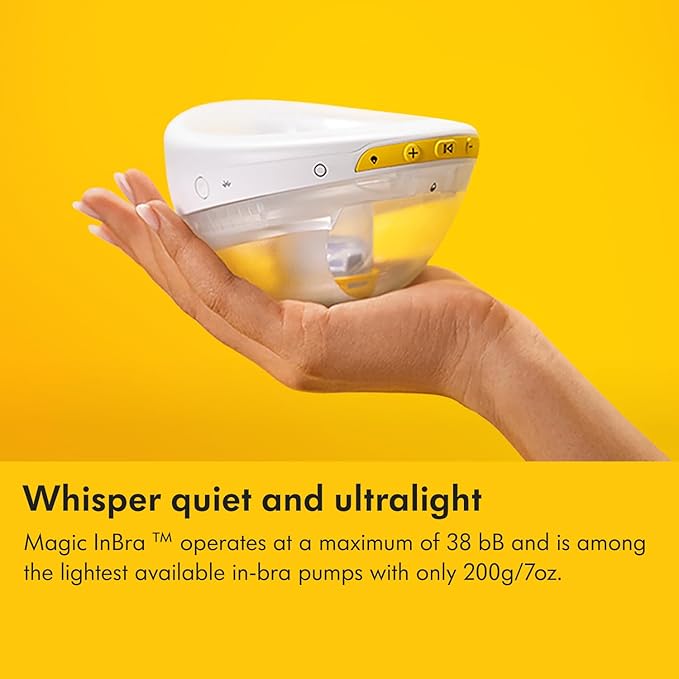 Medela Magic InBra Hands-Free Wearable Breast Pump with Fluidfeel Technology, App Connectivity and Advanced Sensor Control, Ultra-Slim, Ultra-Lightweight, Silent, Hospital-Grade