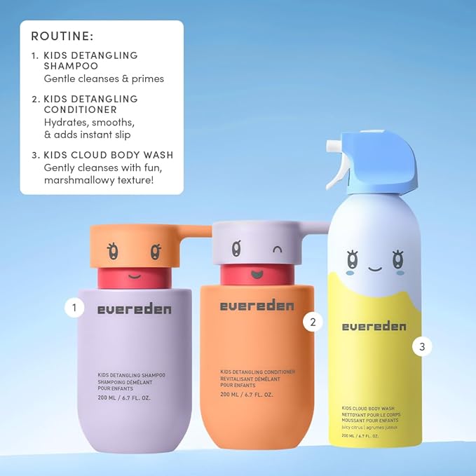Evereden Kids Foam Soap, Cloud Body Wash (6.7 fl. oz., Coconut Splash): Spray, Shape & Splash: The Fun, Fluffy Foam That Makes Bath Time Playtime, Hydrating Foaming Bath Soap for Sensitive Skin