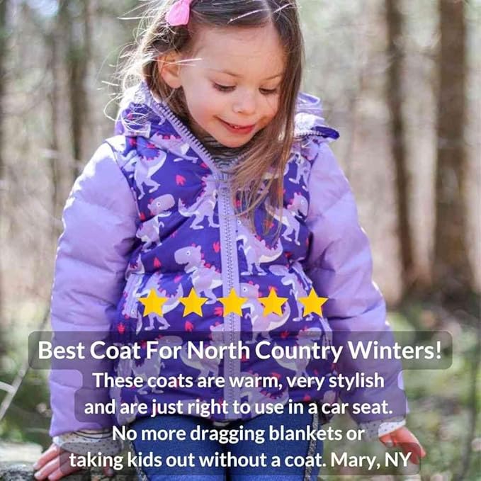 ONE KID The Road Coat Down | Car Seat Safe Winter Jacket | Crash Tested | Unisex | 12 Months-8 Years