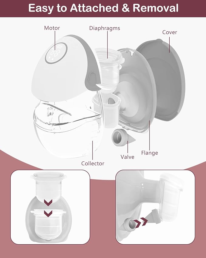 8PC Duckbill Valves for Momcozy M6/M5/V1/V1 Pro/V2/V2 Pro Breast Pump, Replace for Momcozy Pump Parts Valve,Breastfeeding Essentials, Not Original Parts, 8PC Gray Valves
