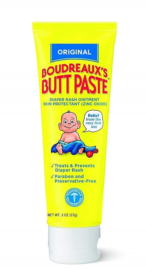 Boudreaux's Butt Paste Diaper Rash Ointment | Original Formula | 2-Ounces Tube | 1-Unit